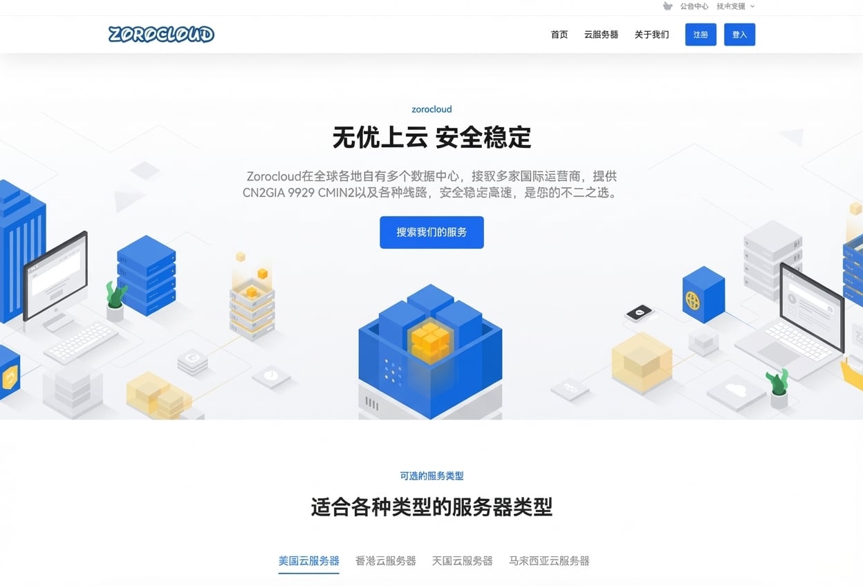 ZoroCloud原生双ISP住宅VPS:美日港马等七大区域,9929/CMIN2/CN2 GIA线路月付28.8起