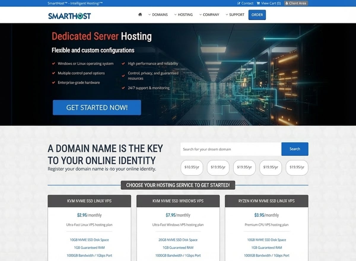 SmartHost波士顿VPS详细测评 - AMD Ryzen 9 9900X加持 原生IP月付$3.95起